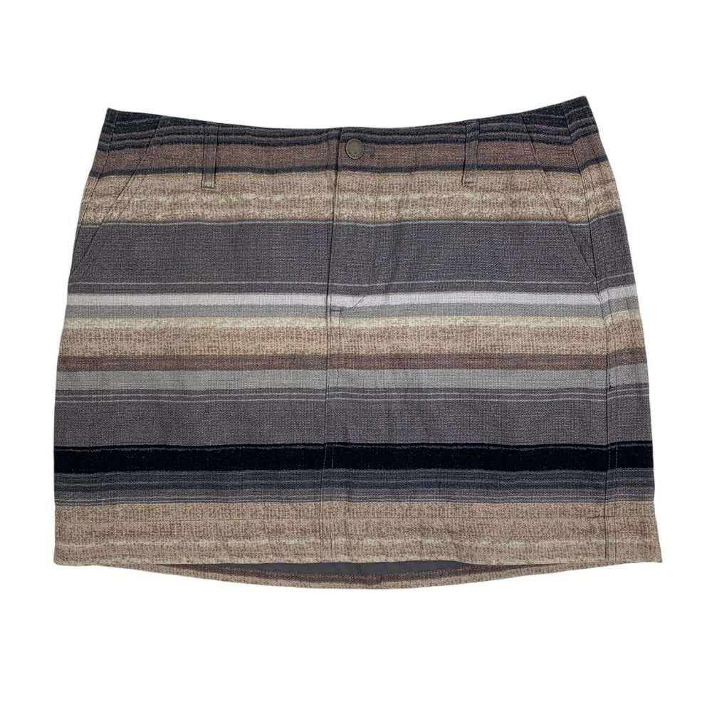 Old Navy 6 Basketweave Skirt NWOT Neutral Stripe
